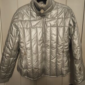 Silver Quilted Women's Jacket